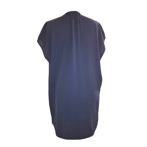 VINCE POPOVER  WOMEN'S NAVY BLUE MINIMALIST CAREER BASIC POPLIN DRESS Size M - Picture 8 of 8